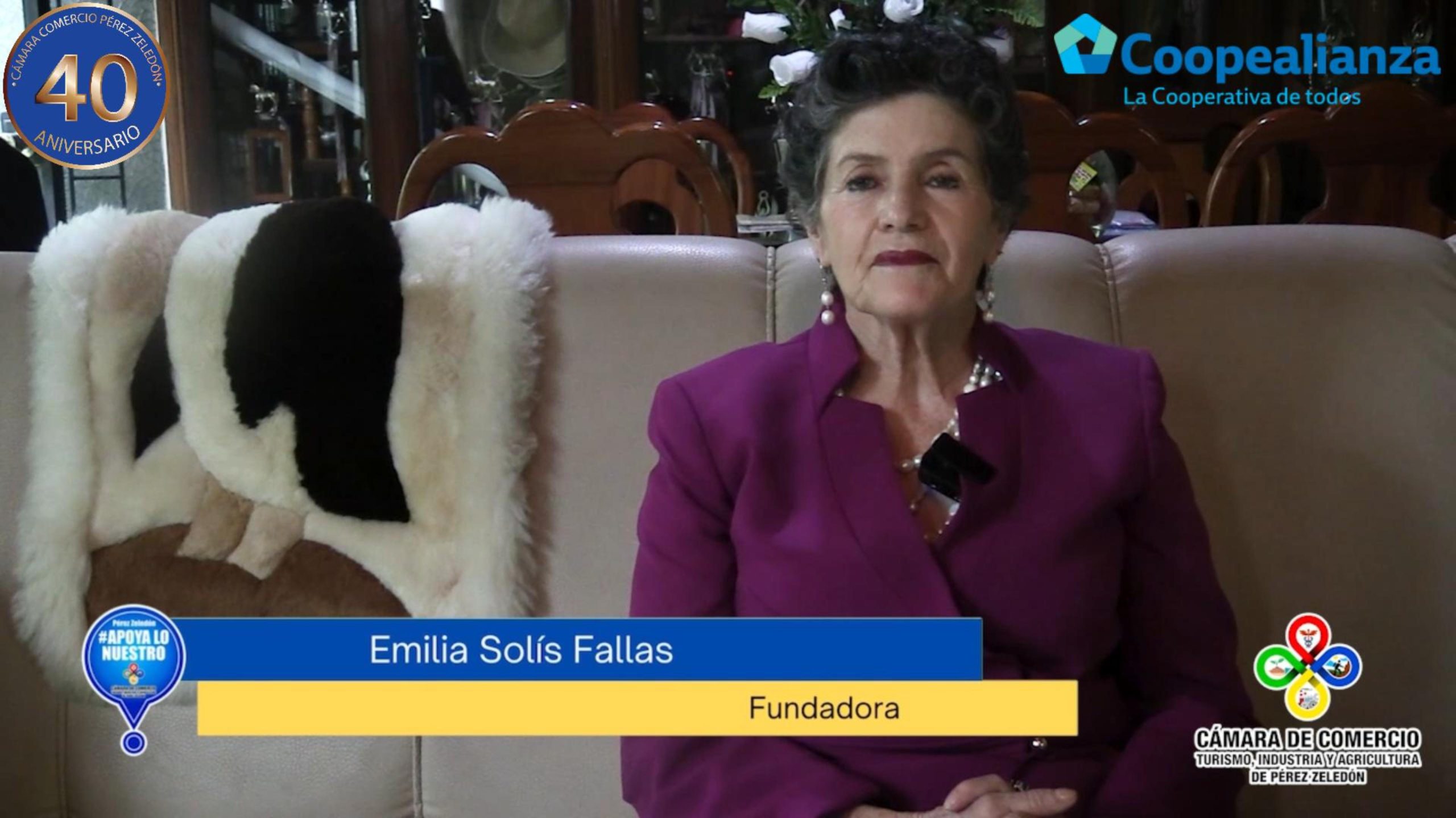 Mensaje de Emilia Solís Fallas – Miembro Fundador Cámara de Comercio Pérez Zeledón